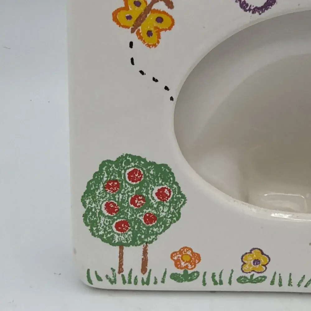 Vintage 90s I Love My Grandma and Grandpa Ceramic Picture Frame Russ 6